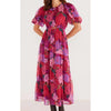 Dress Lexie Tiered Midi - Floral Blooms