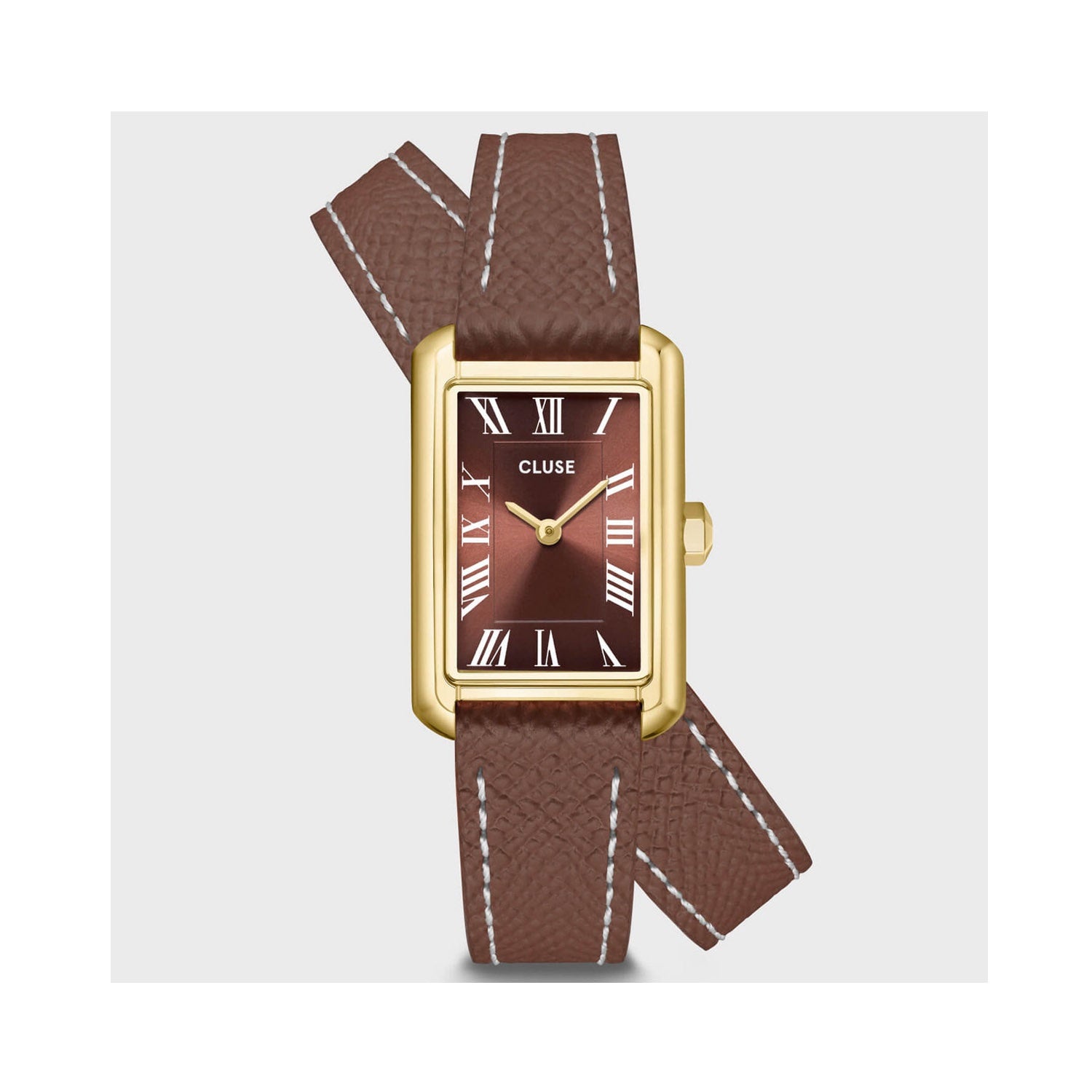 Watch - Belisenna Double Leather - Mocha / Gold