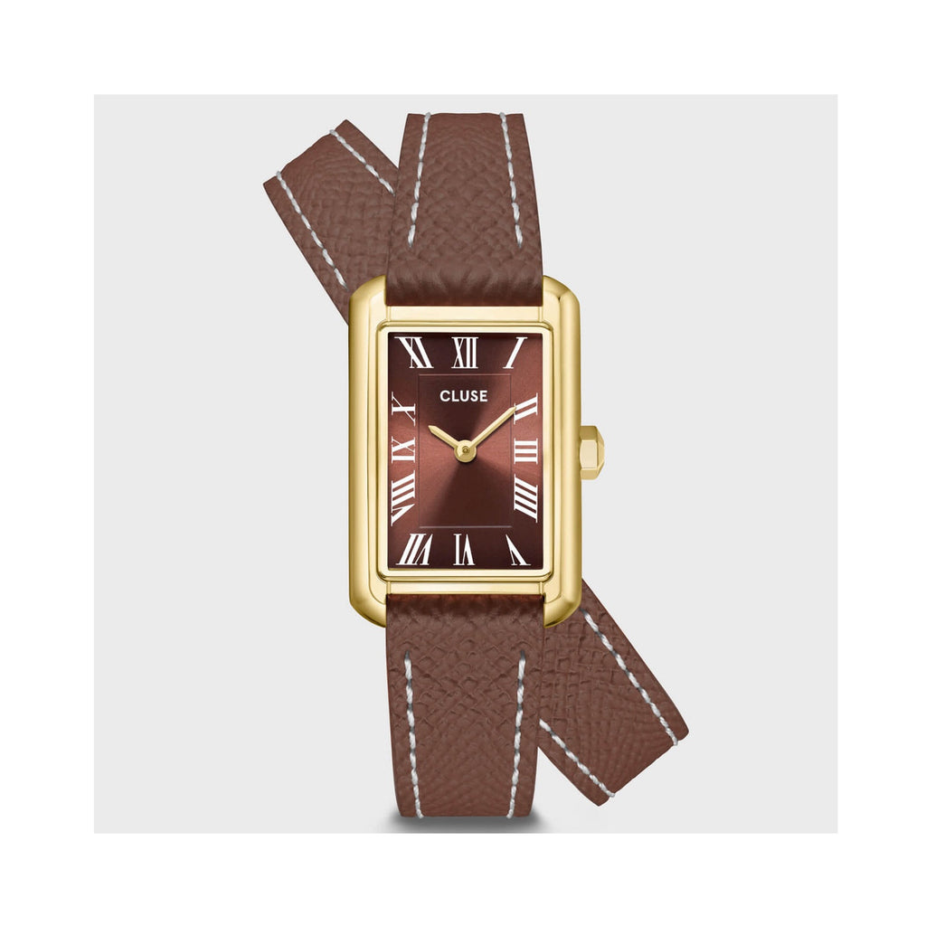 Watch - Belisenna Double Leather - Mocha / Gold
