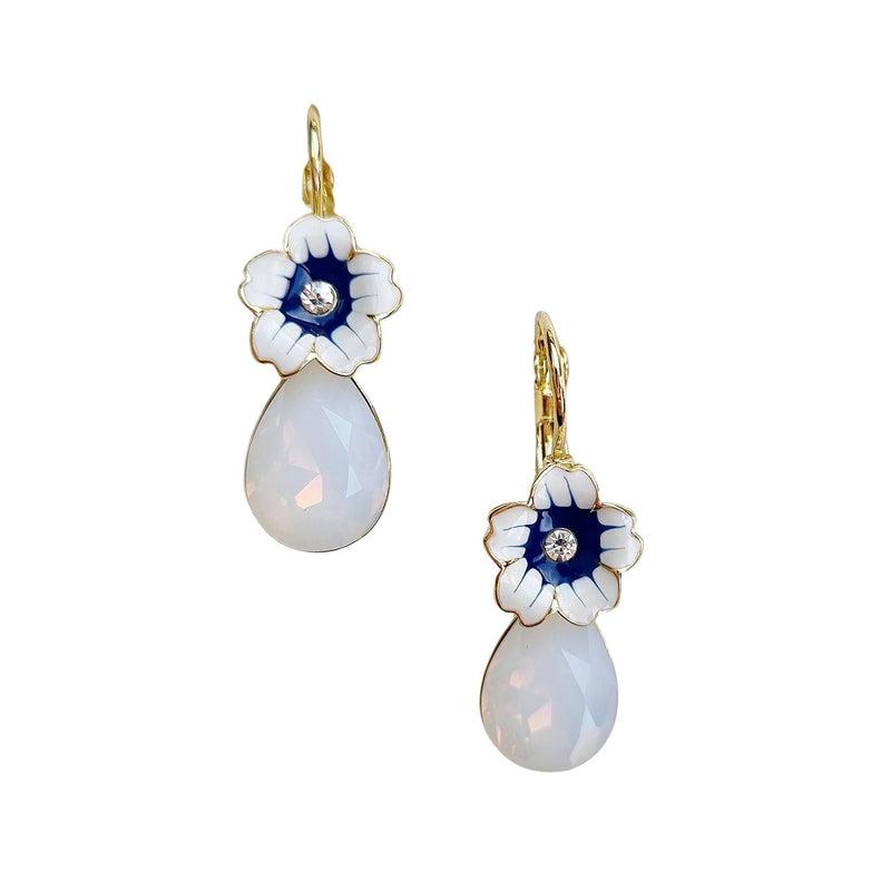 Earrings Dream Enamel - White