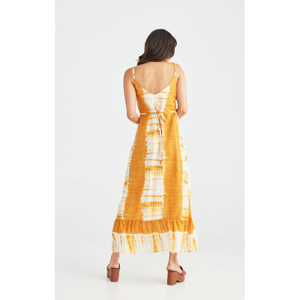 Dress Oasis - Mustard Tie Dye