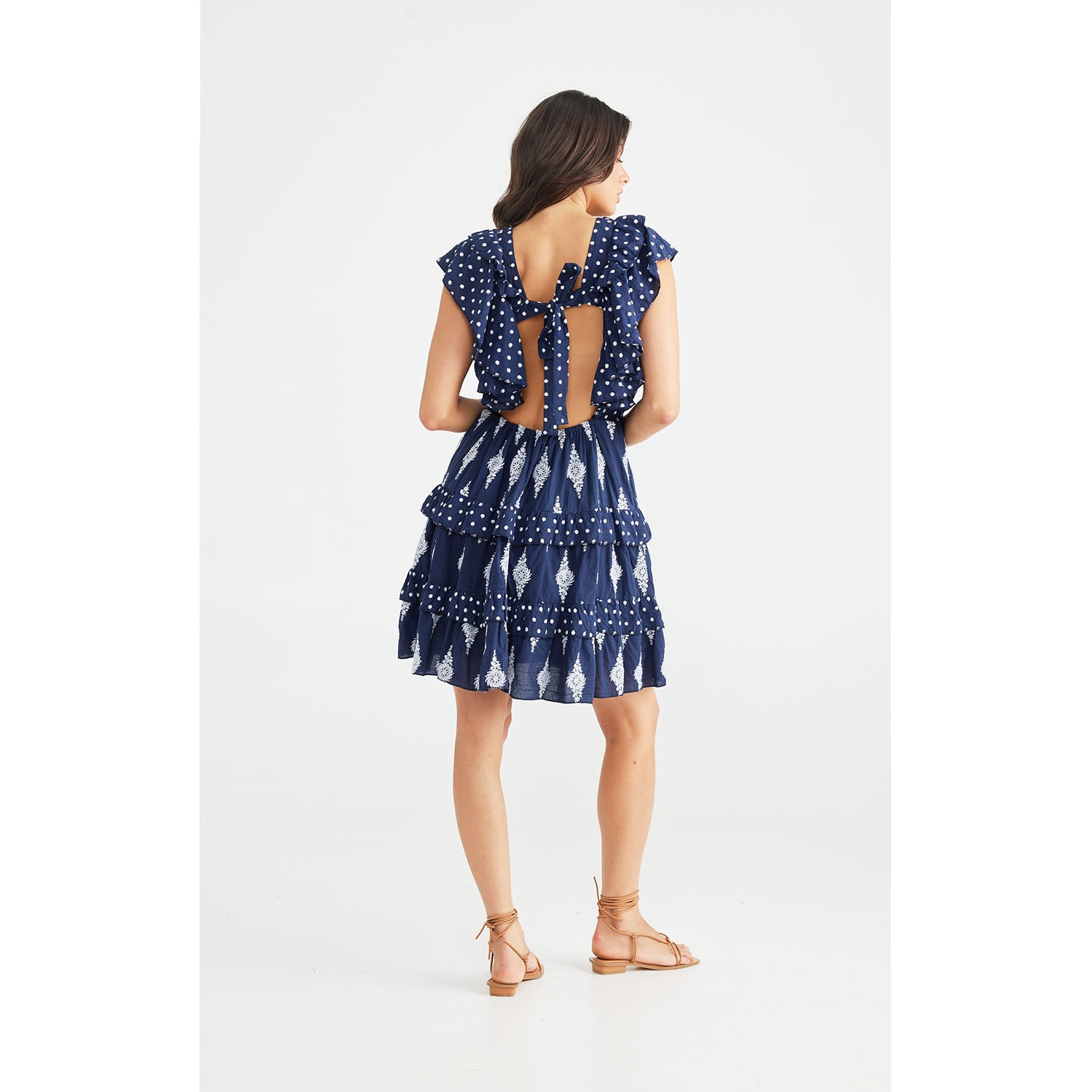 Dress Kiki - Navy Embroidery