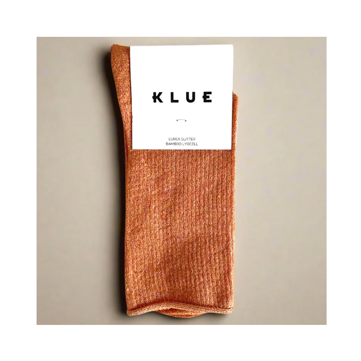 Socks Glitter Lurex - Terracotta
