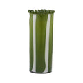 Vase Pettine Glass 13.5x35cm Green