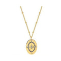 Necklace Cz Oval - Gold Plated