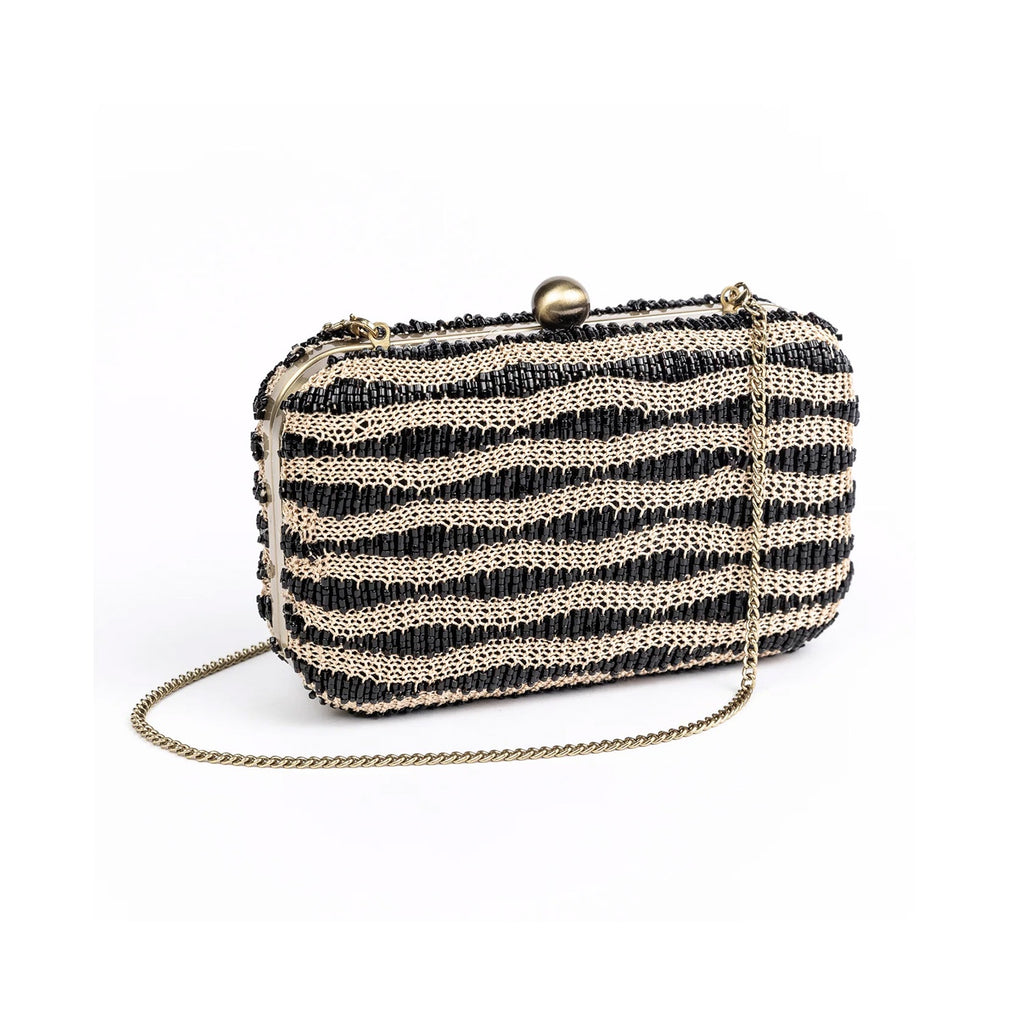 Clutch Layla - Black & Beige