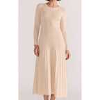Dress Elena Knit Midi - Vanilla