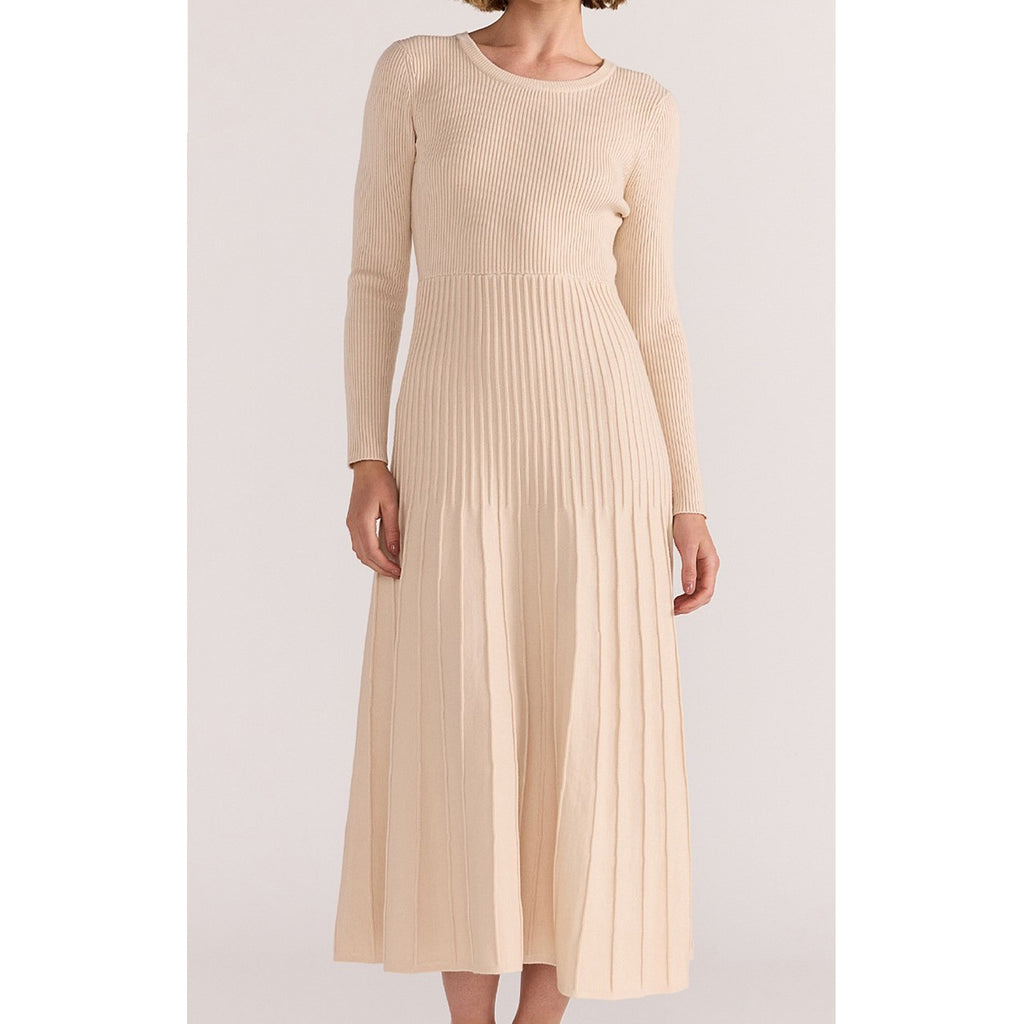 Dress Elena Knit Midi - Vanilla