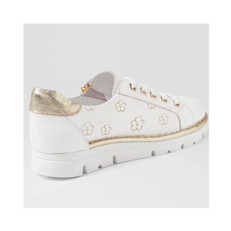 Shoe Elizah - White & Pale Gold