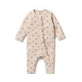 Baby Zipsuit Organic Cotton Waffle - Emily Floral