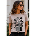 TShirt Taupe - Vase B&W
