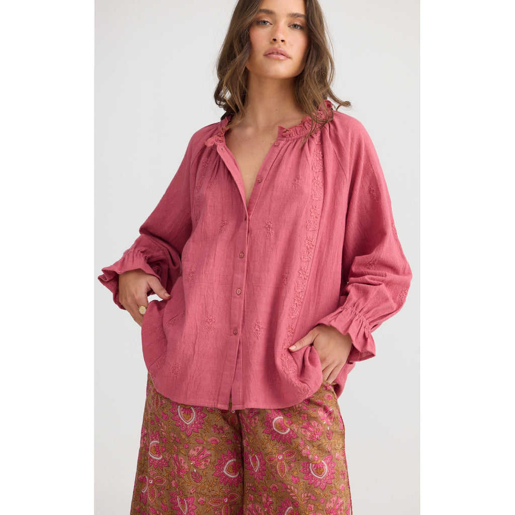 Top Gemini Blouse - Rose Pink