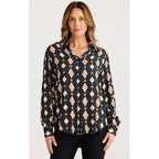 Top Hunter Shirt - Casablanca Tile
