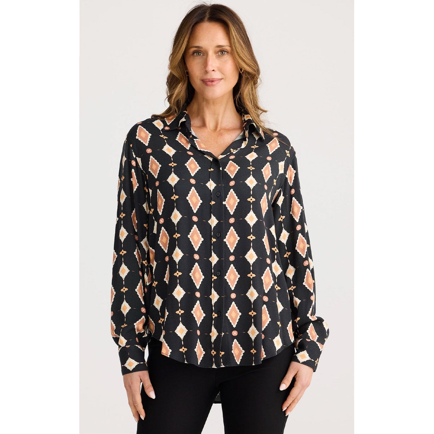 Top Hunter Shirt - Casablanca Tile