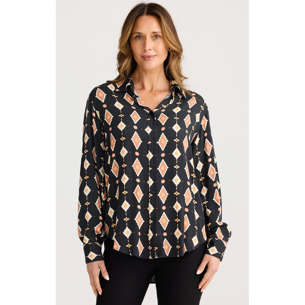 Top Hunter Shirt - Casablanca Tile
