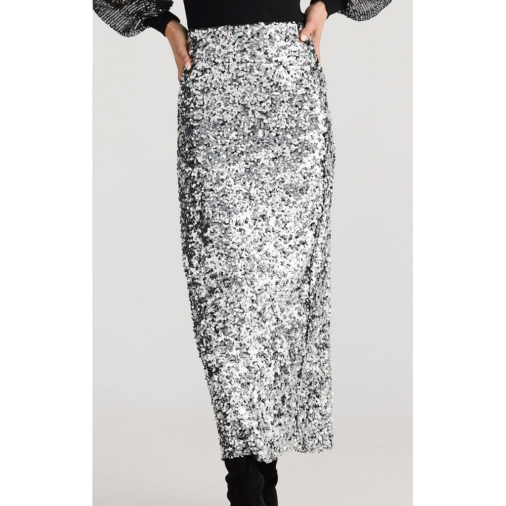 Skirt Paris - Silver Sequin