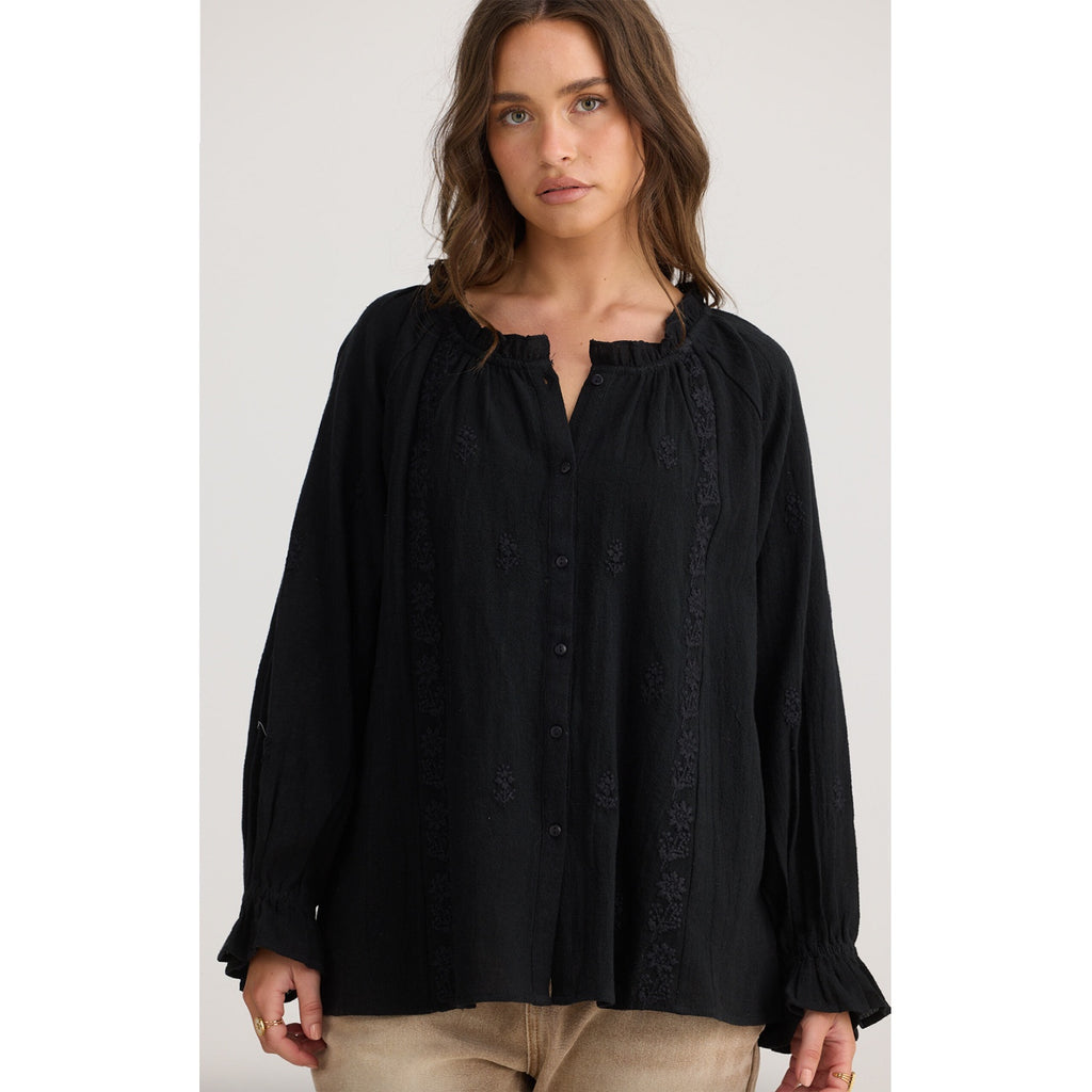 Top Gemini Blouse - Black
