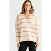 Knit Hallie - Off White & Rose
