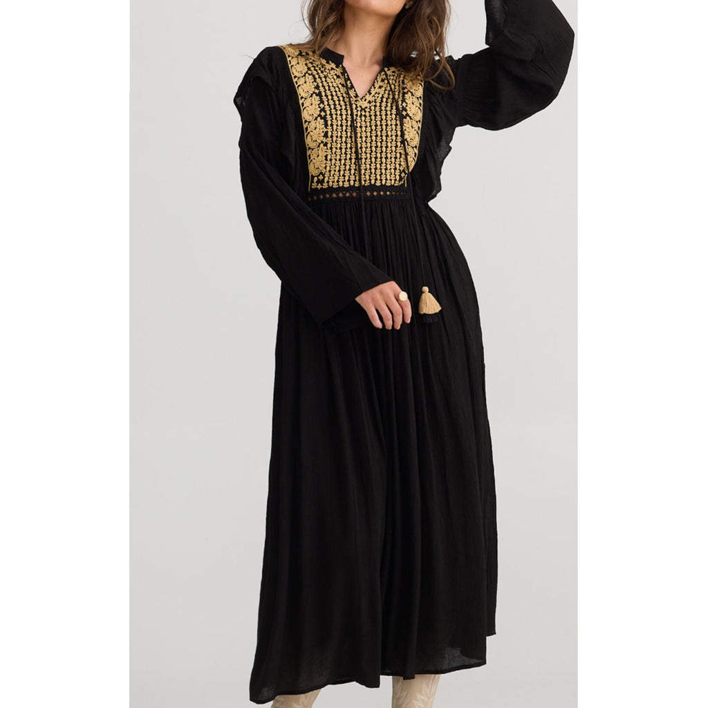 Dress Florence - Black & Natural