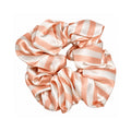 Silk Scrunchie - Peach Stripe