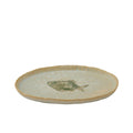 Plate Riva 19.5x12cm Ivory/Green