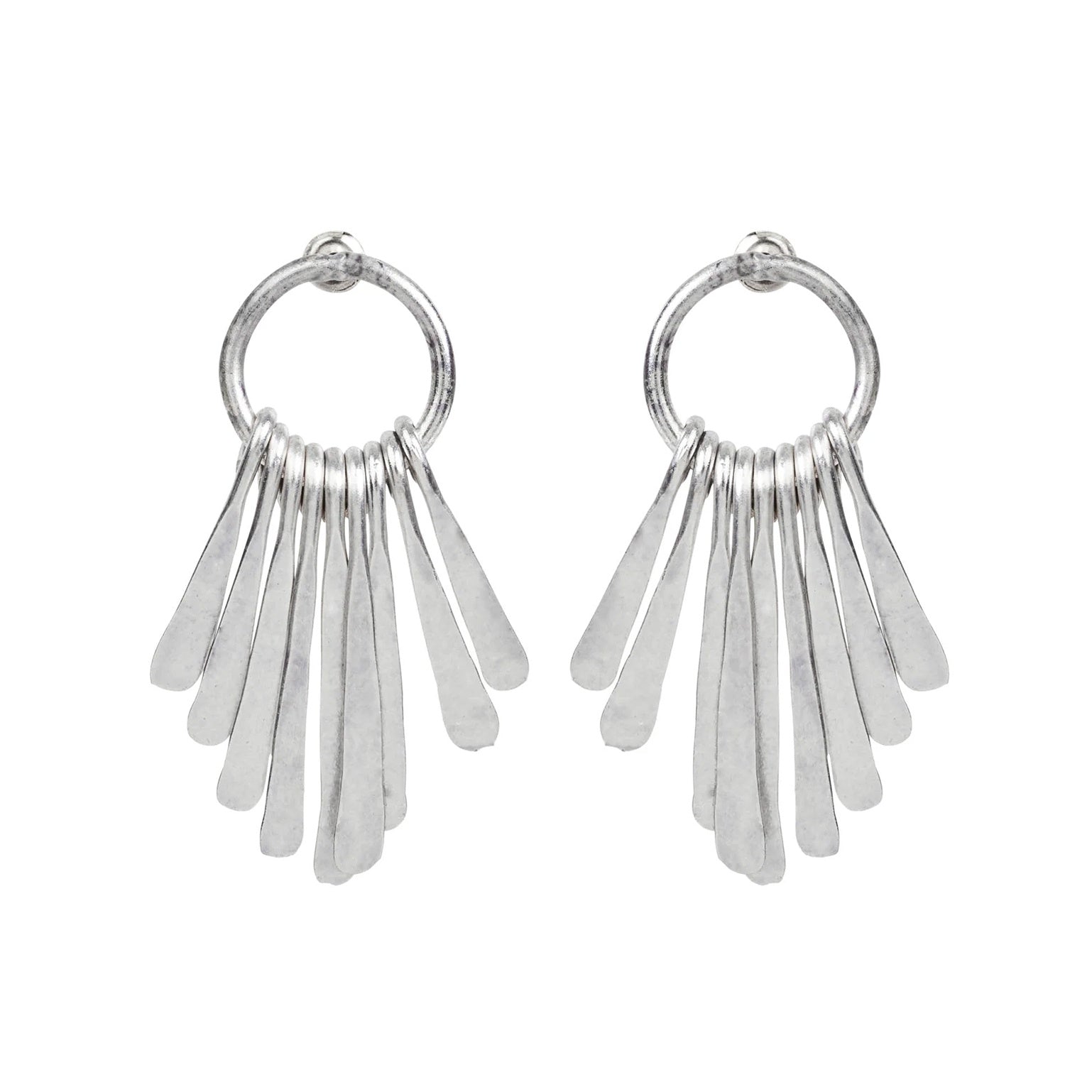 Earring Aphrodite - Silver Fan