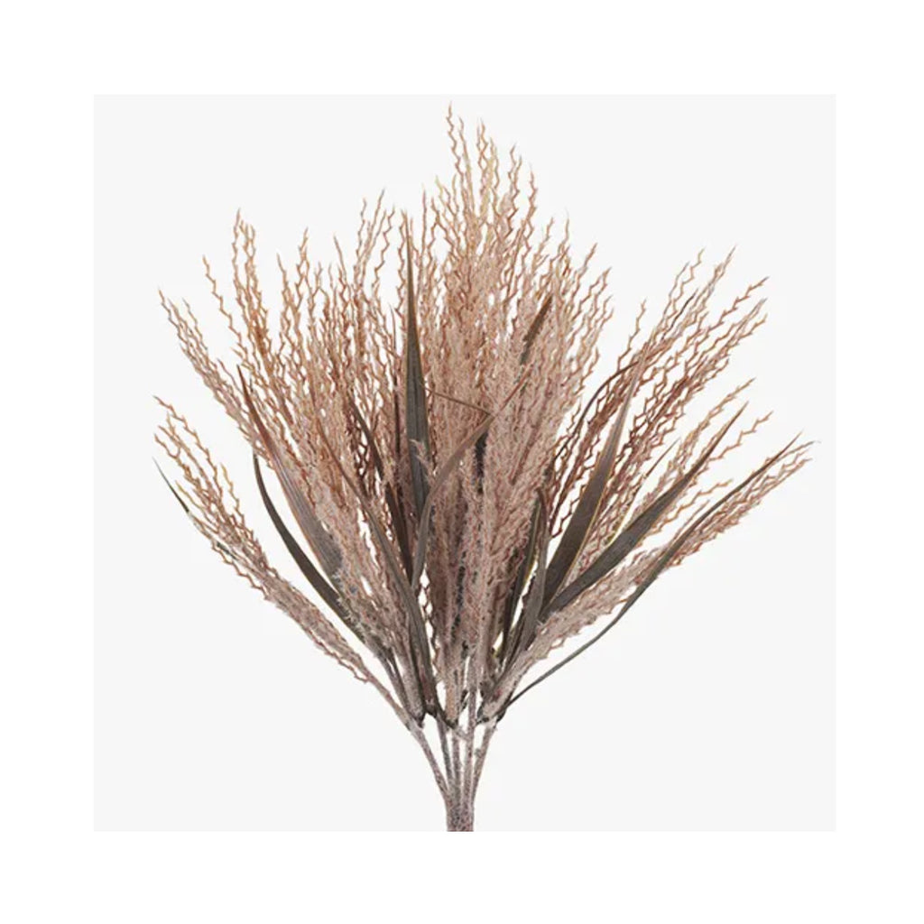 Faux Plume Grass Bush - Dusty Pink