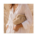 Clutch Elody Straw - Latte