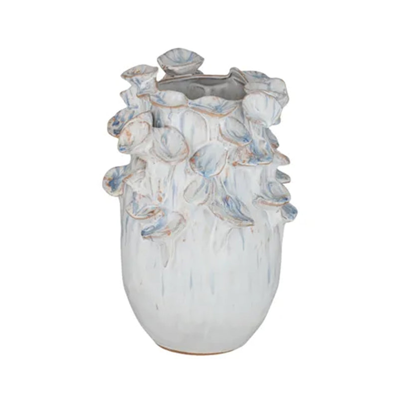 Vase Avoca - White & Blue