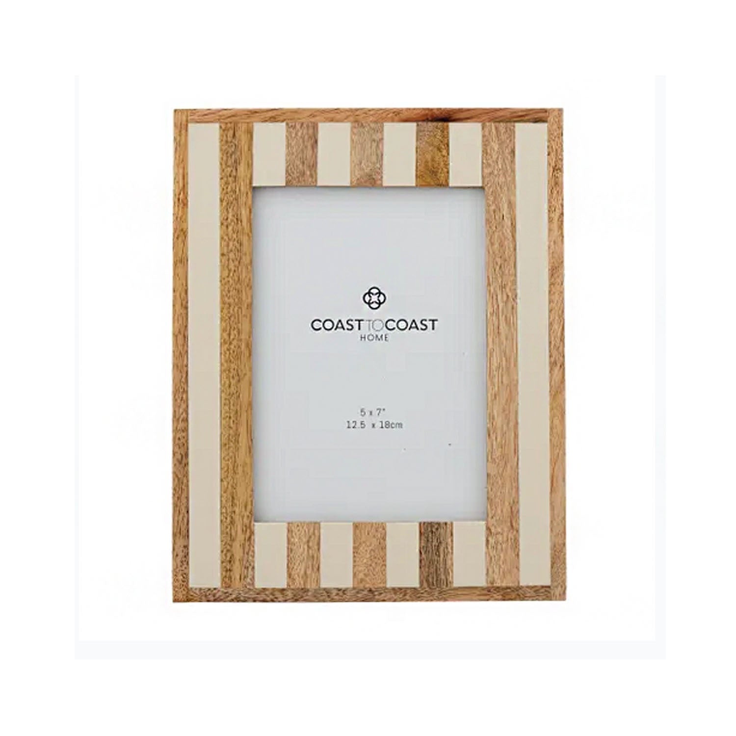 Photo Frame 5x7 - Ceres Wood Resin 19x24cm Ivory