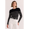 Top Freya Stripe Knit - Black & White