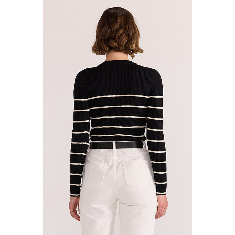 Top Freya Stripe Knit - Black & White
