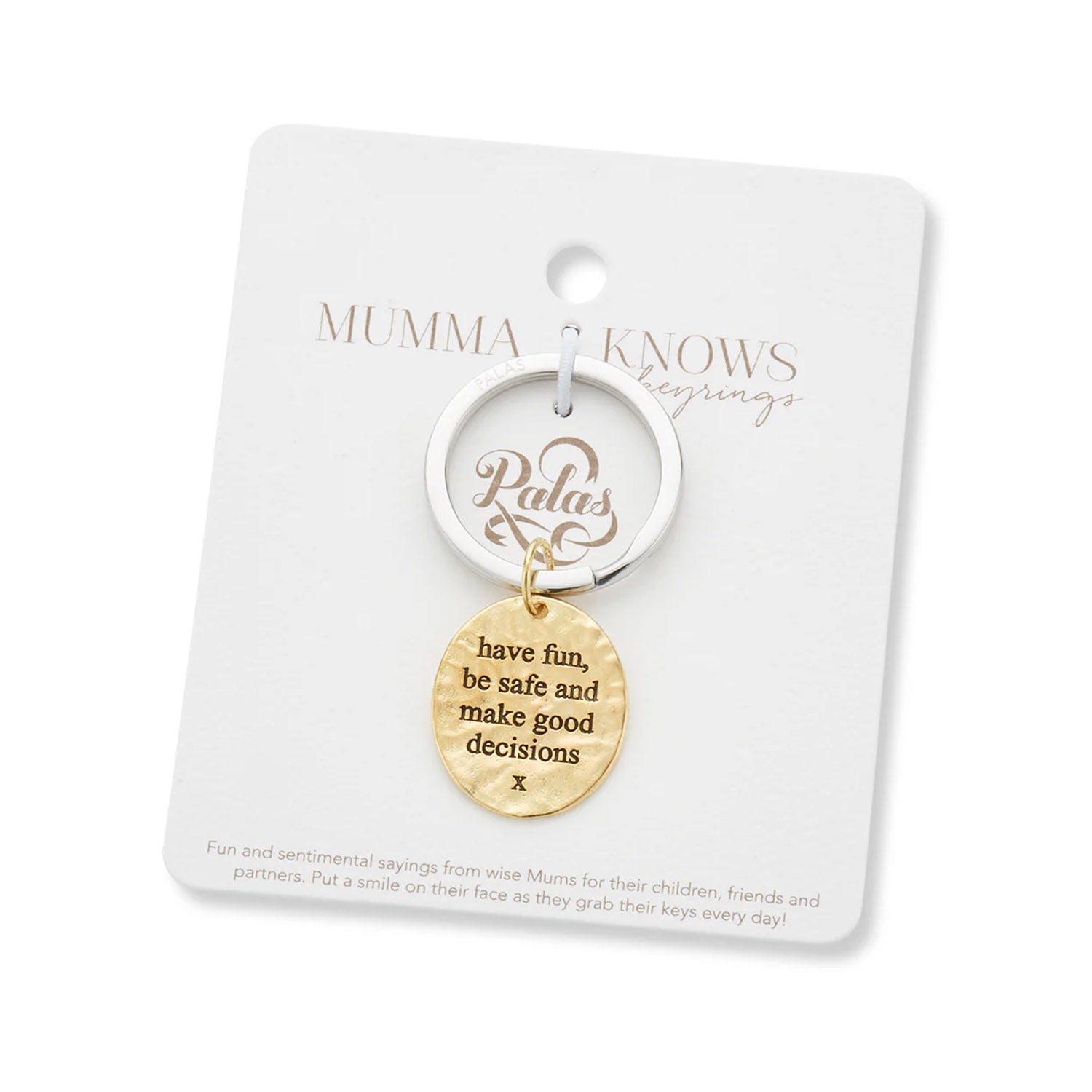 Keyring 'Good Decisions' Charm