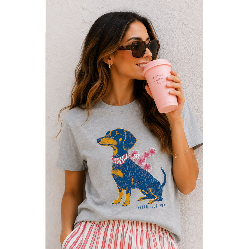 TShirt Grey - Beach Club Pup