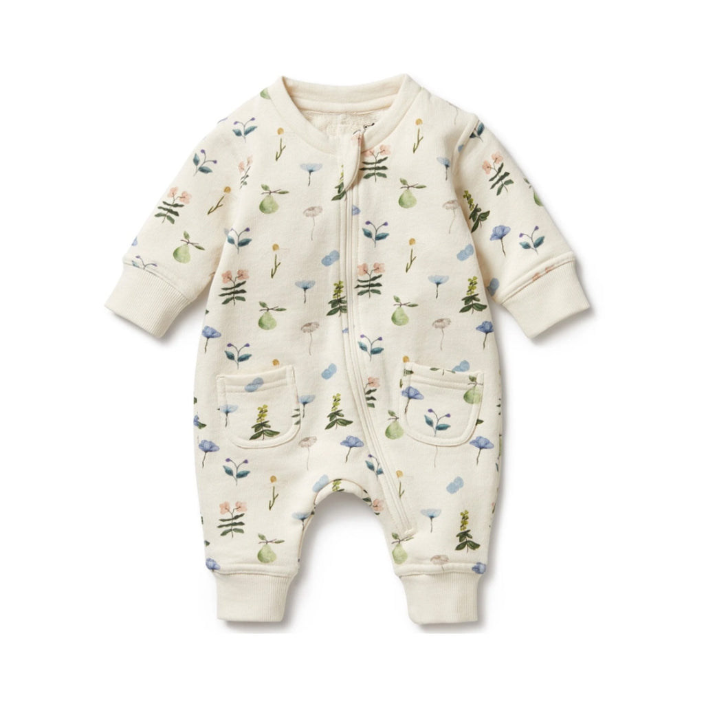 Baby Growsuit Organic French Terry - Petit Garden