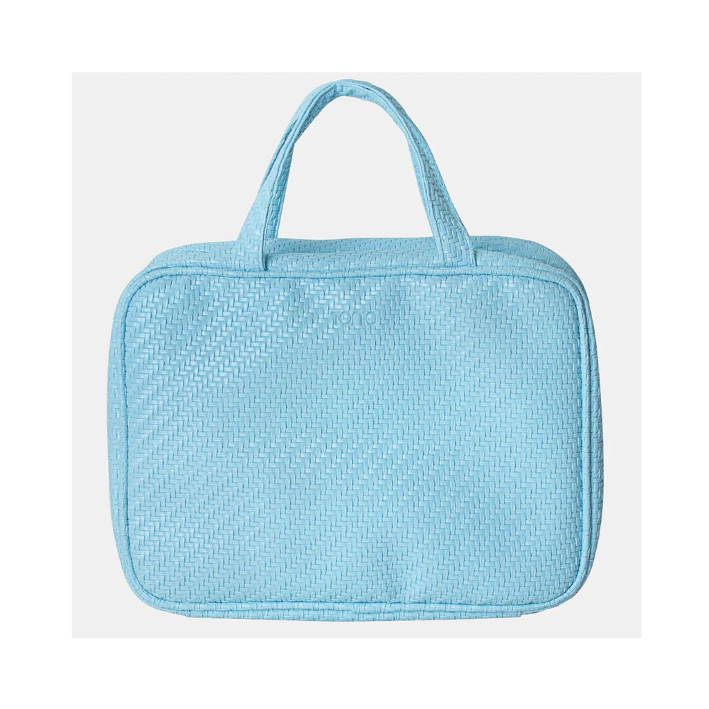 Cosmetic Bag Hanging Herringbone - Bluebell