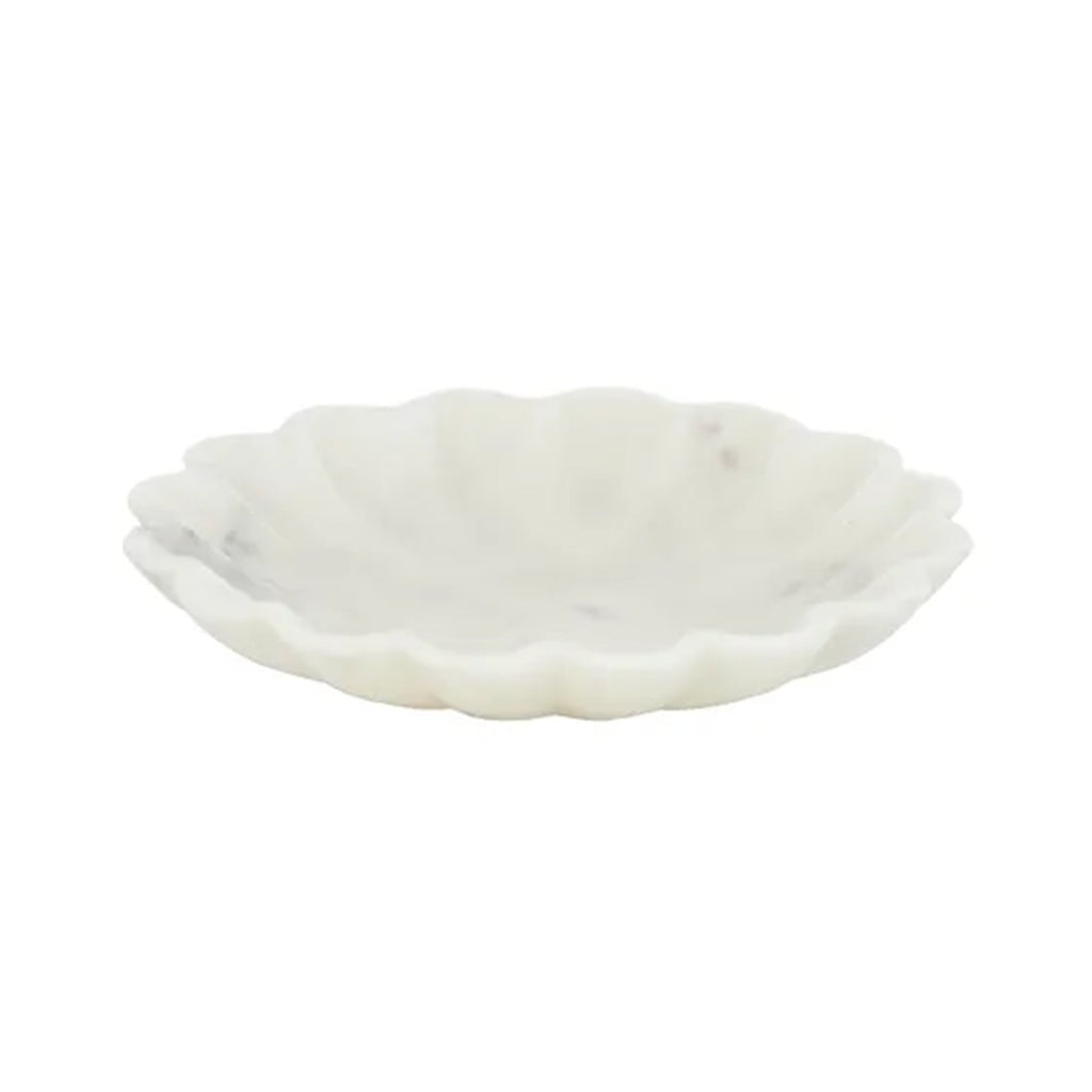 Bowl Marble Flor Large - White