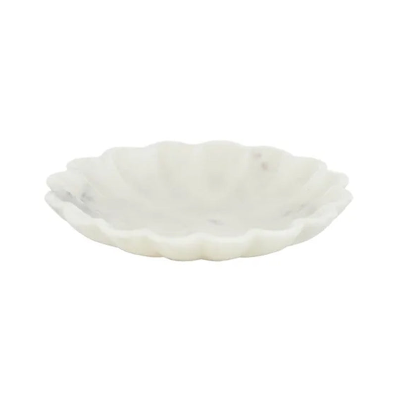 Bowl Marble Flor Large - White