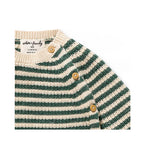 Clover Organic Knitted Stripe Kimono Cardigan