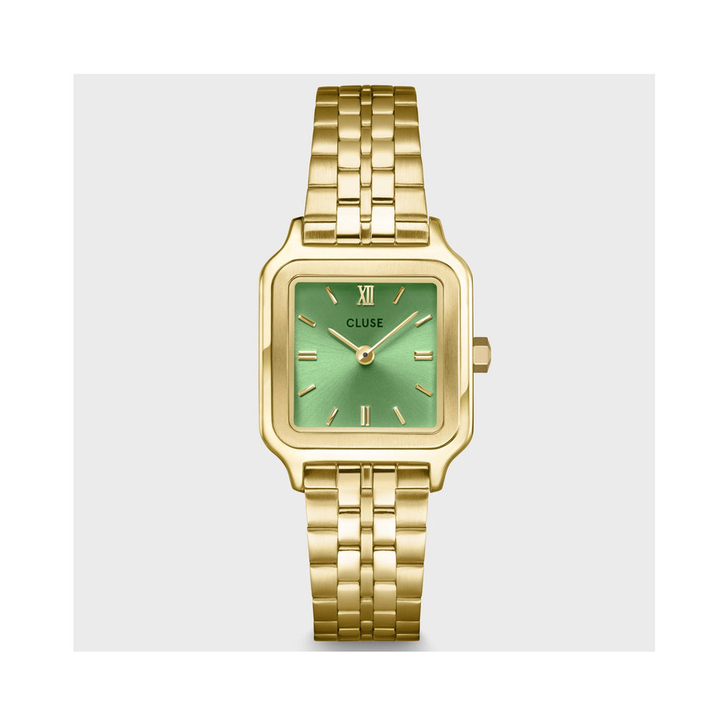 Watch Gracieuse Petite - Light Green / Gold Link