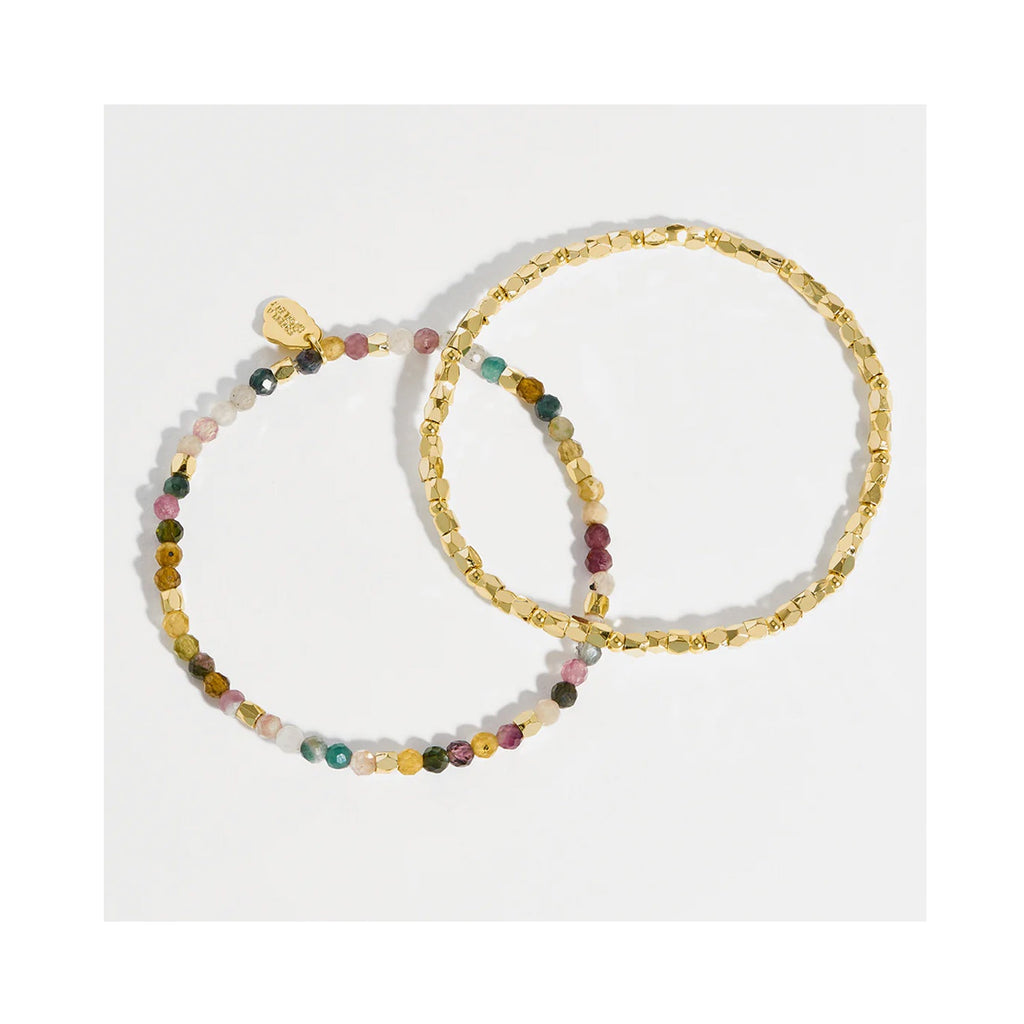 Bracelet Duo -Coco Bead & Tourmaline