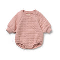 Bodysuit Organic Quilted Cotton - Rose