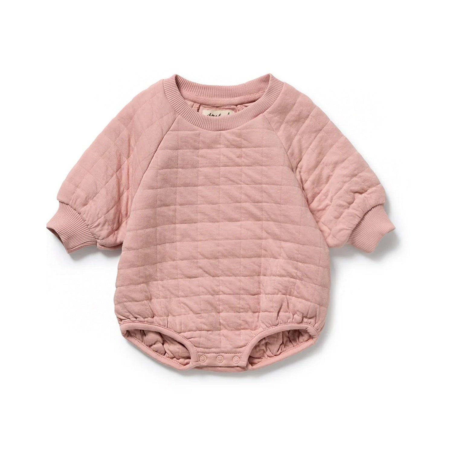 Bodysuit Organic Quilted Cotton - Rose