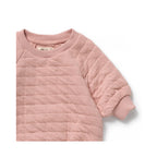 Bodysuit Organic Quilted Cotton - Rose