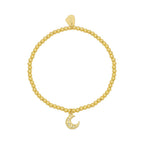 Bracelet Moon Cz Stretch Sienna - Gold Plated