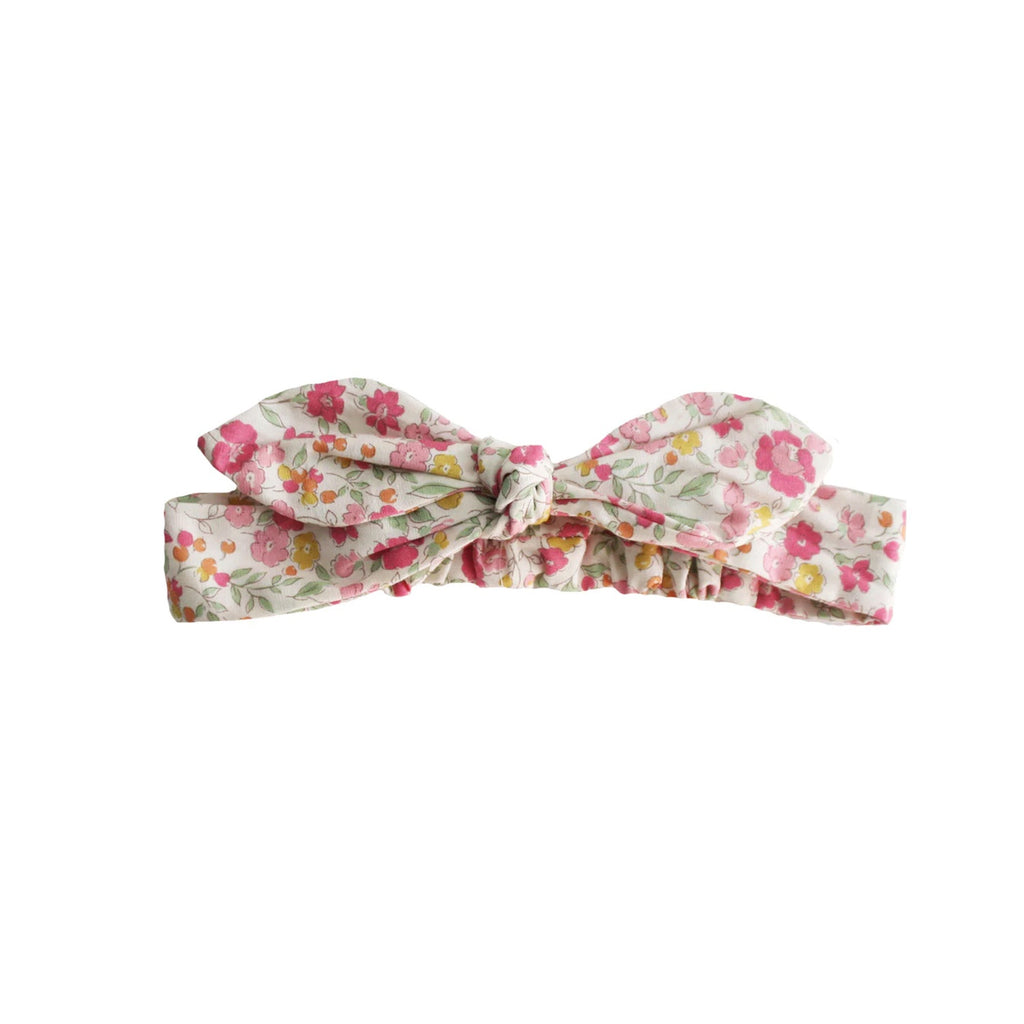 Head Band Bow Rose Garden
