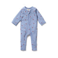 Baby Zipsuit Organic Cotton Waffle - Hey Moon