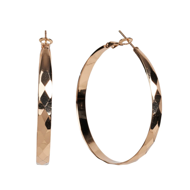 Earring Estel Gold Hoop - Pressed