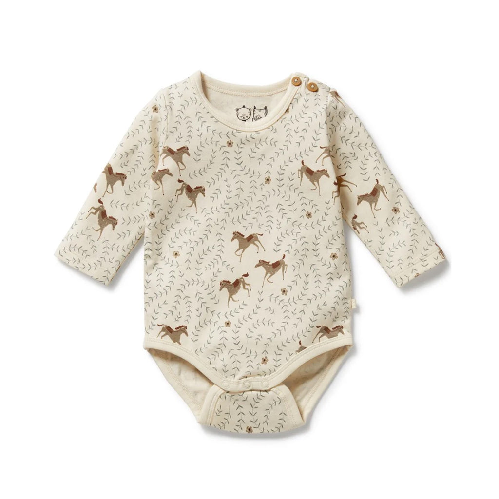 Baby Bodysuit Organic Cotton - Trixie Horse