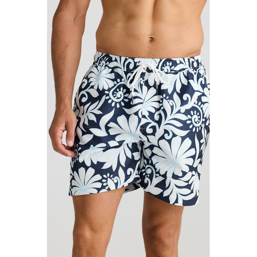 Mens Board Short Dartmouth - Navy Troppo